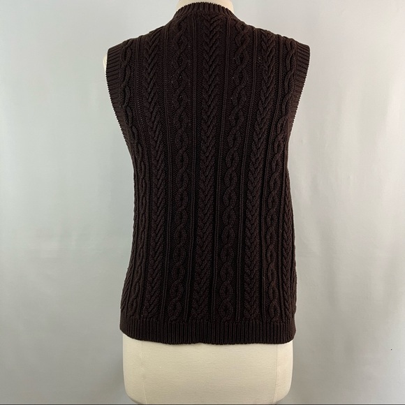 Chaps Vest Brown Size Large - Picture 6 of 10